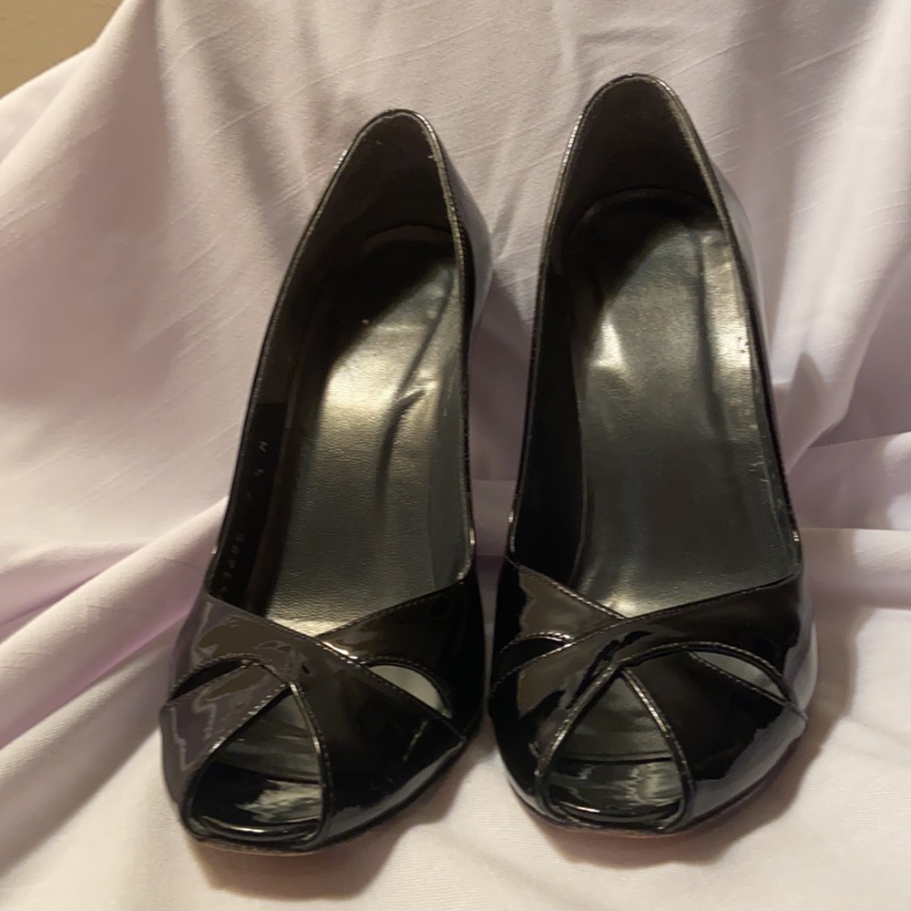 Stuart Weitzman Sashay Black Soft Patent In M 7.5 - image 3